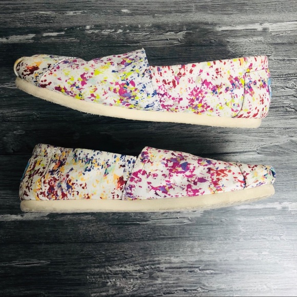 Toms Splatter Slip On Shoes - Picture 3 of 5
